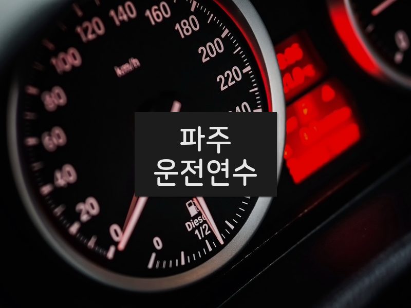 파주운전연수 후기