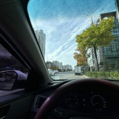엄마 차로 운전하는 경험