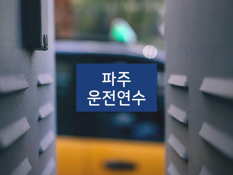 파주운전연수 후기