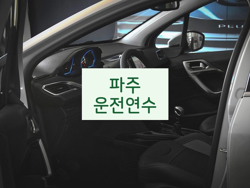 파주운전연수 후기