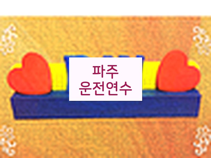 파주운전연수 후기