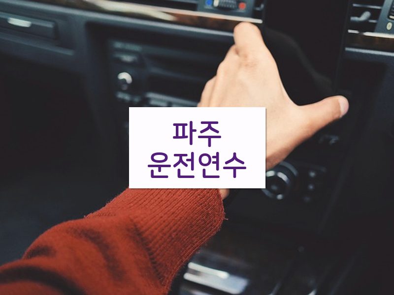 파주운전연수 후기