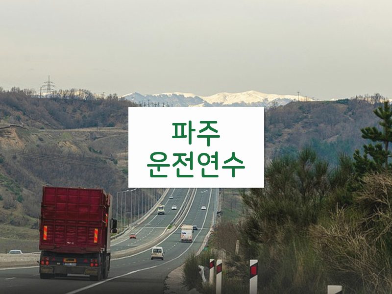 파주운전연수 후기