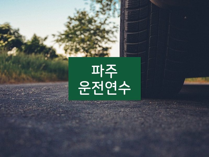 파주운전연수 후기