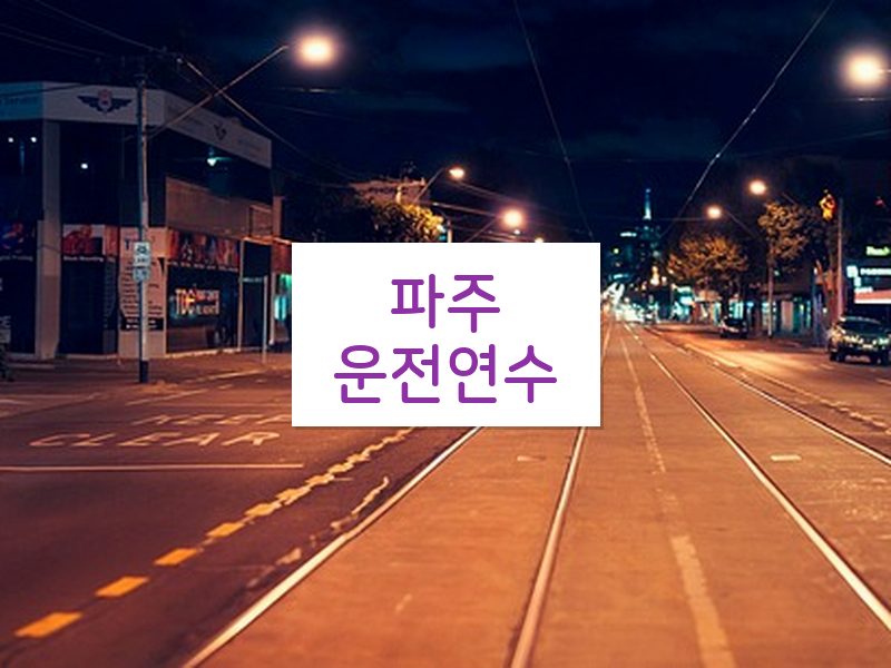 파주운전연수 후기